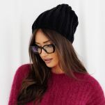 BY O LA LA...! CZAPKA ZIMOWA SMERFETKA CZARNA - 2