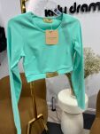 LADY DRAMA CROP TOP ACQUA AZZURRO - 7