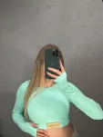 LADY DRAMA CROP TOP ACQUA AZZURRO - 3