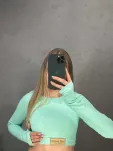 LADY DRAMA CROP TOP ACQUA AZZURRO - 4