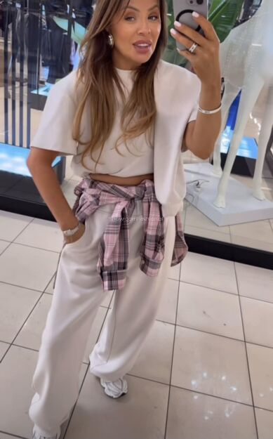 EMO KOMPLET DRESOWY BLUZA + SPODNIE BEŻ