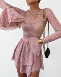 LA MILLA BLUZKA KORONKOWA LACE RÓŻ - 4