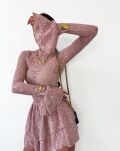 LA MILLA BLUZKA KORONKOWA LACE RÓŻ - 5