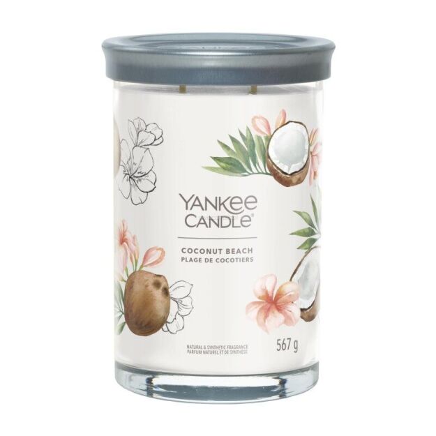 Coconut Beach - Yankee Candle Signature - świeca tumbler z dwoma knotami