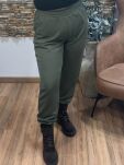 SLAY SPODNIE DRESOWE NA GUMIE KHAKI - 3