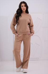 NATURAL SIDE SPODNIE DRESOWE CASUAL CIEMNY BEŻ