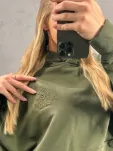 ROYAL CLUB KOMPLET DRES BLUZA KANGURKA + SPODNIE KHAKI - 2
