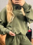 ROYAL CLUB KOMPLET DRES BLUZA KANGURKA + SPODNIE KHAKI - 3