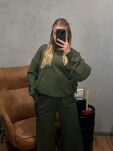 ROYAL CLUB KOMPLET DRES BLUZA KANGURKA + SPODNIE KHAKI - 4