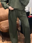 ROYAL CLUB KOMPLET DRES BLUZA KANGURKA + SPODNIE KHAKI - 5