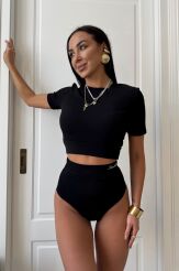 LA MILLA KOMPLET  BIELIZNY TOP + FIGI CZARNY