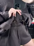 LADY DRAMA KOMPLET DRES BLUZA + SPODENKI BELLA CZEKOLADA - 7