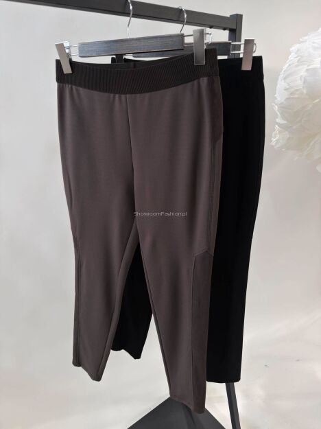 BY O LA LA...! LEGGINSY BRYCZESY CZARNE