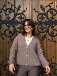 SWETER KARDIGAN OZDOBNE GUZIKI DAISY MOCCA - 2
