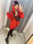 BY O LA LA! DRESOWA BLUZA ZIP CZERWONA - 4