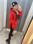 BY O LA LA! DRESOWA BLUZA ZIP CZERWONA - 5