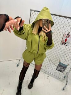 LA MILLA KOMPLET MILITARY KURTKA + SPODENKI ZIELONY