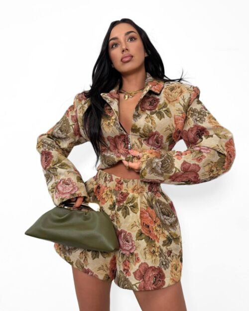 LA MILLA SPODENKI W KWIATY ROSALIA MULTICOLOR/RÓŻ