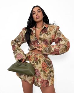 LA MILLA SPODENKI W KWIATY ROSALIA MULTICOLOR/RÓŻ