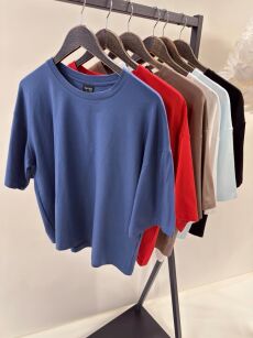 BY O LA LA! BLUZKA T-SHIRT PUDEŁKO AURORA BIAŁA (OFF WHITE)