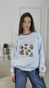BLUZA GARFIELD FOREVER RICH NIEBIESKA