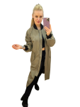 BY O LA LA! ORTALIONOWY PŁASZCZ PARKA OLIWKA - 6