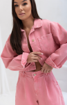 SEMPRE KOSZULA KATANA JEANS NICOLE RÓŻOWA - 2