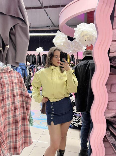 LA MILLA SPÓDNICA KLAMERKI CIEMNY JEANS