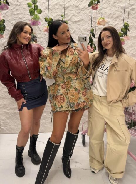 LA MILLA SPÓDNICA KLAMERKI CIEMNY JEANS