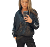 BY O LA LA! BLUZA Z CEKINAMI CZARNA - 4