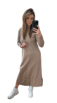 BY O LA LA! DRESOWA SUKIENKA MAXI ITALY SIMPLY TAUPE - 6