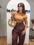 LADY DRAMA SPODNIE BOW MLECZNA CZEKOLADA - 5