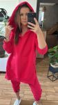 BY O LA LA! BLUZA Z PĘKNIĘCIEM MAGENTA UNI - 6