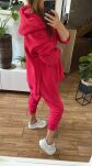 BY O LA LA! BLUZA Z PĘKNIĘCIEM MAGENTA UNI - 8