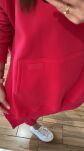 BY O LA LA! BLUZA Z PĘKNIĘCIEM MAGENTA UNI - 7
