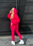BY O LA LA! BLUZA Z PĘKNIĘCIEM MAGENTA UNI - 3