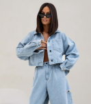 SEMPRE KOSZULA KATANA JEANS NICOLE BABY BLUE - 4