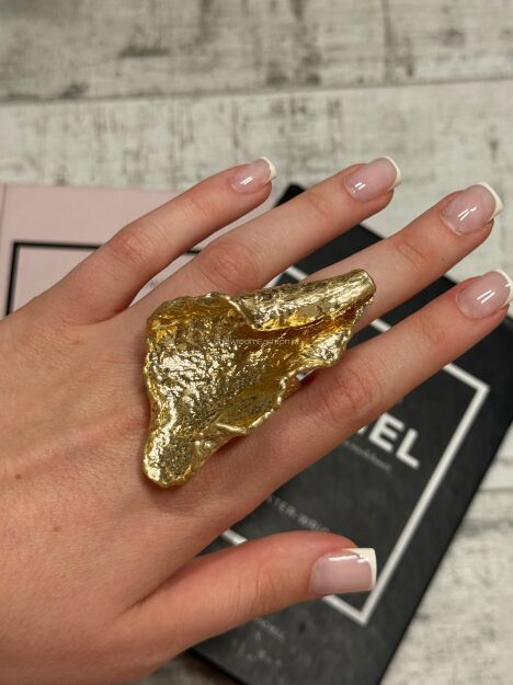 PIERŚCIONEK SCULPTURA GOLD