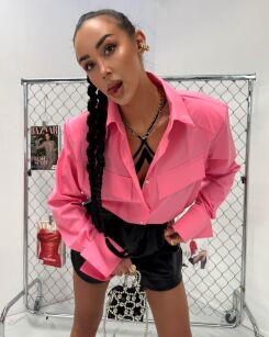 LA MILLA KOSZULA FANCY RÓŻ/AMARANT