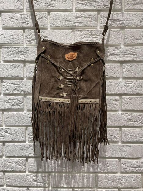 BY O LA LA...!  TOREBKA LISTONOSZKA BOHO BRĄZ