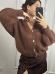 SWETER KRÓTKI KARDIGAN BABY MOHER AURORA BRĄZ - 3