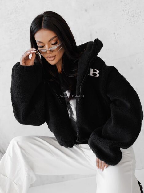 BY O LA LA!  BLUZA POLAR CZARNA