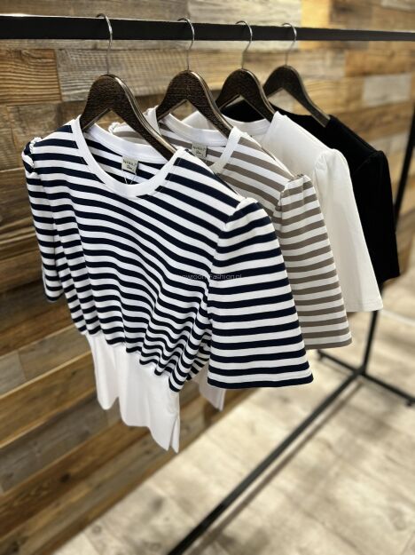 BY O LA LA! BLUZKA ZE ŚCIĄGACZEM BIAŁA