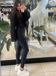 EMO LEGGINSY KLASYCZNE CZARNE