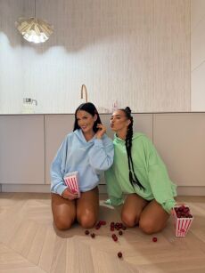 LA MILLA BLUZA OVERSIZE KANGURKA LIMONKA