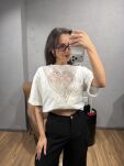 ROYAL CLUB T-SHIRT HEART ŚMIETANA - 5