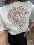 ROYAL CLUB T-SHIRT HEART ŚMIETANA - 7