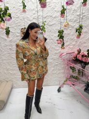 LA MILLA MARYNARKA PREMIUM W KWIATY ROSALIA MULTICOLOR/NIEBIESKA/ZIELONA