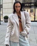 LA MILLA MARYNARKA SZNUROWANA NA BOKACH KOŚĆ SŁONIOWA - 3