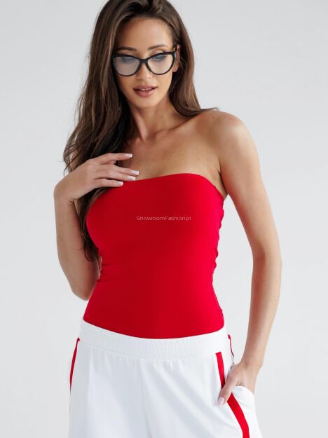 BY O LA LA...! TANK TOP OPASKA RED KISS (CZERWONY)